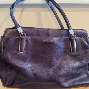 Dark Purple Coach Leather Purse